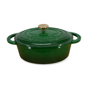 Olla ovalada Ø29 cm 4 Lts Vert Émeraude