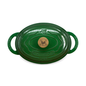 Olla ovalada Ø29 cm 4 Lts Vert Émeraude