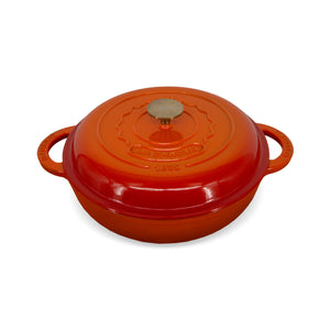 Olla perfil bajo Ø30cm Topaze Orange