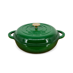 Olla perfil bajo Ø30cm Vert Émeraude