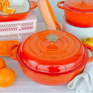 Olla perfil bajo Ø30cm Topaze Orange
