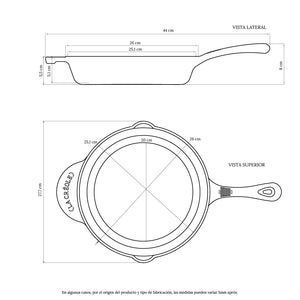 Sartén circular Ø26 cm Topaze Orange